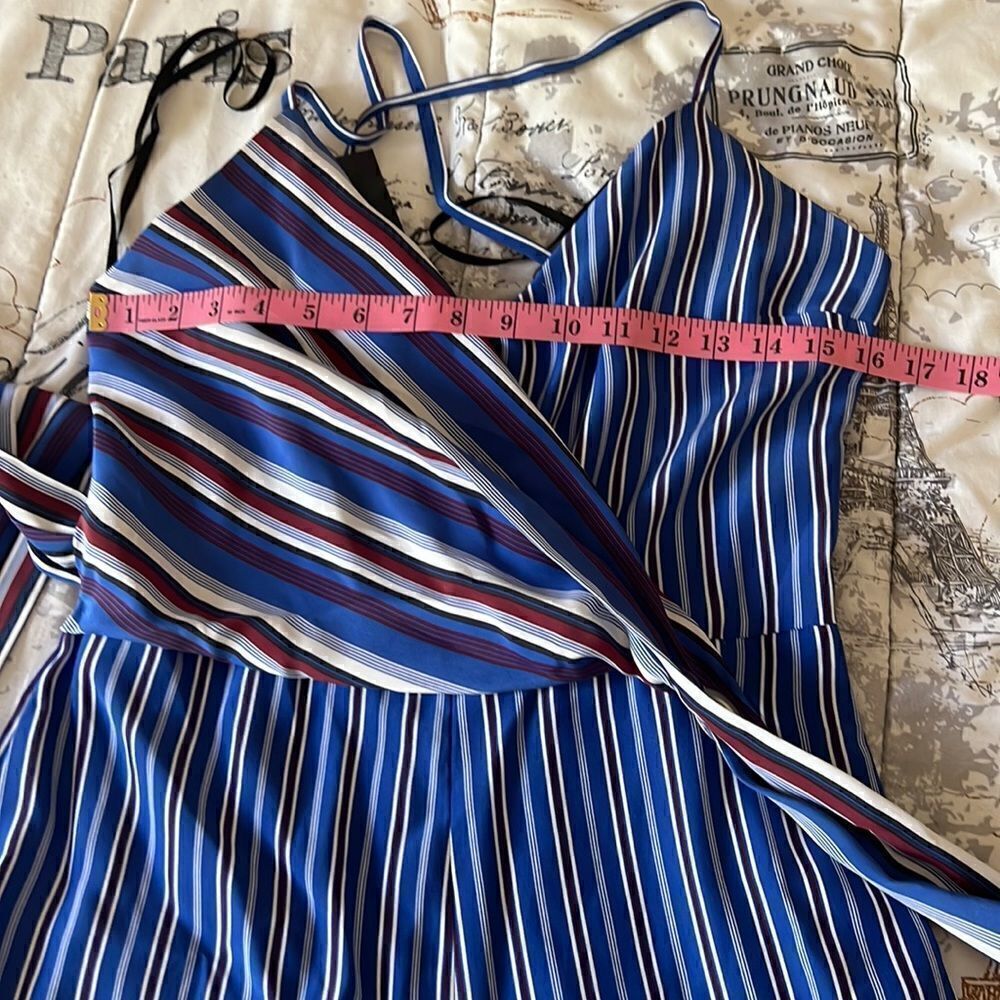 NWT Rag & Bone Felix Striped Silk Jumpsuit 4 - Picture 12 of 16